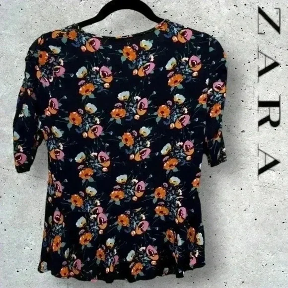 ZARA Trafaluc Floral  Top - Picture 10 of 13